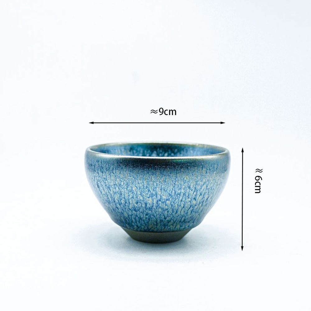 High-end Hundred flowers Jianzhan tea cup, water cup, cup, tea ware, tea set, collectible, collection, decoration.