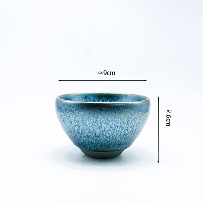 High-end Hundred flowers Jianzhan tea cup, water cup, cup, tea ware, tea set, collectible, collection, decoration.