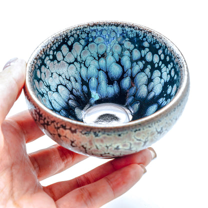 Blue oil-drop Jianzhan tea cup/water cup.