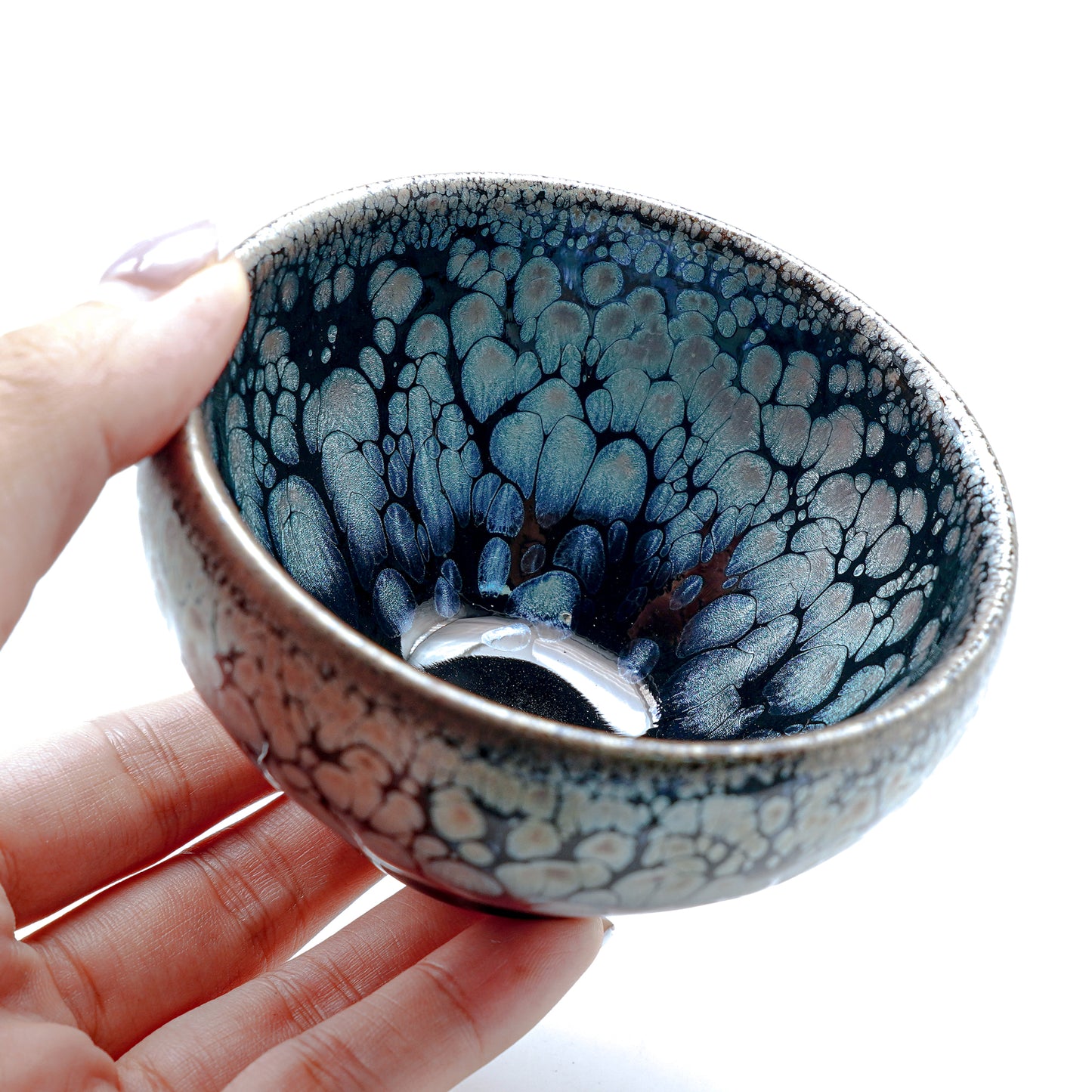 Blue oil-drop Jianzhan tea cup/water cup.